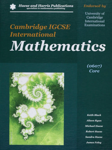 Haese : Cambridge IGCSE International Mathematics (0607) Core (Digital)