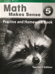 Pearson : Math Makes Sense 5 Practice and Homework Book (Out of Print)